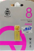 Queen ANGLE USB2.0 Flash Memory - 8GB طلایی (گارانتی مادام العمر شرکت آی تین)