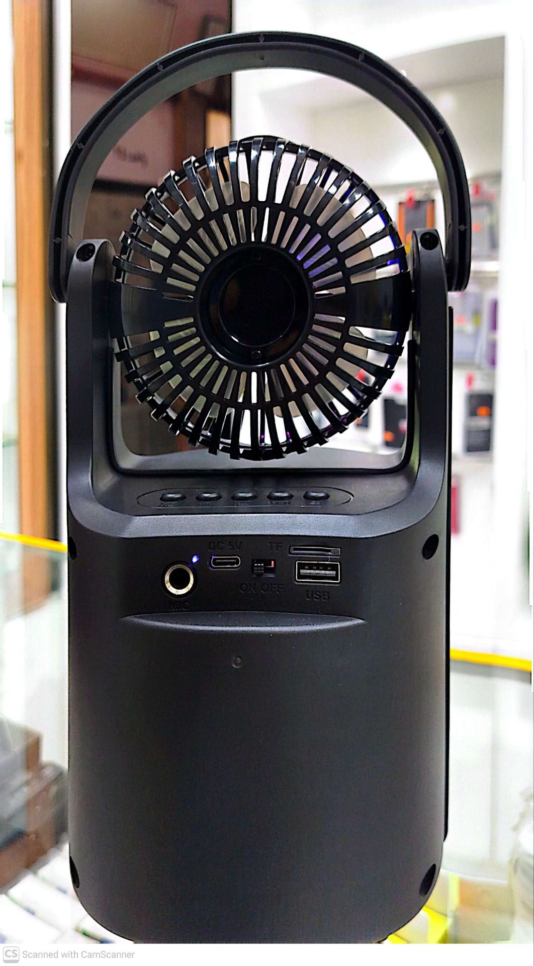 اسپیکر بلوتوثی فن‌دار Sing-e مدل ZQS1440 با ساب 4 اینچی و رقص نور RGB