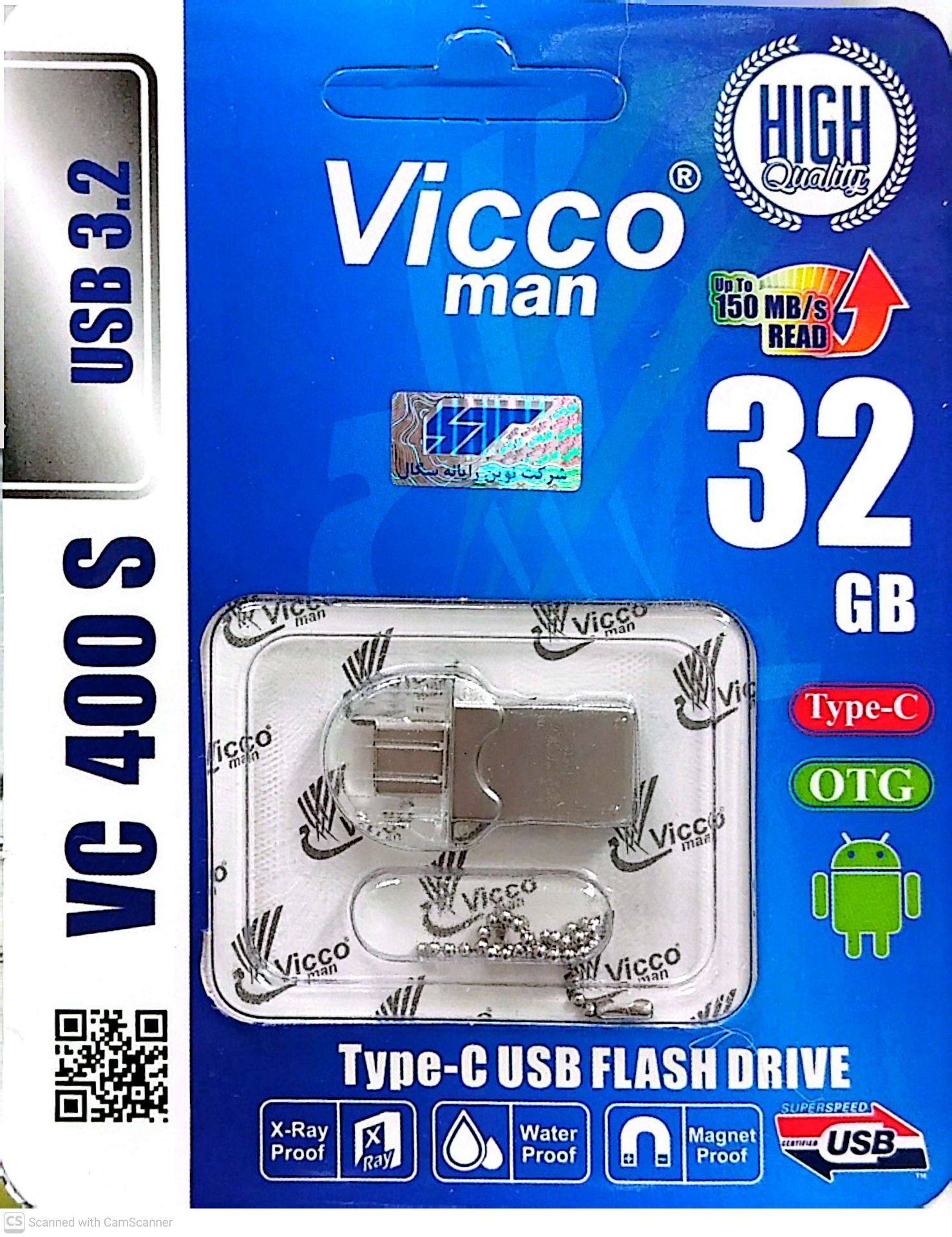 فلش مموری ویکومن مدل VC400S ظرفیت 32 گیگابایت
