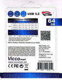 فلش مموری 64 گیگابایت ویکومن مدل VC400s USB3.1 OTG