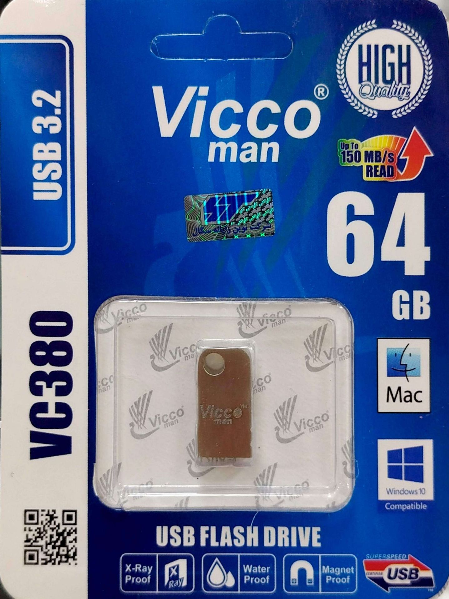 فلش 64 گیگ ویکومن Vicco Man مدل VC380 USB3.2