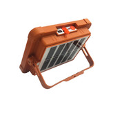 چراغ شارژی کمپینگ پایه دار مدل Solar 1000W (دارای پنل خورشیدی) - نارنجی - KZN